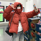 新款！已出货！红连帽羽绒棉服外套9895-P165-控248，女装棉衣/棉服，浙宝125