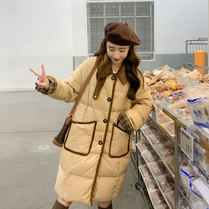 羽绒！大量现货！设计感撞色拼接羽绒服外套 9101-P355-控468图片