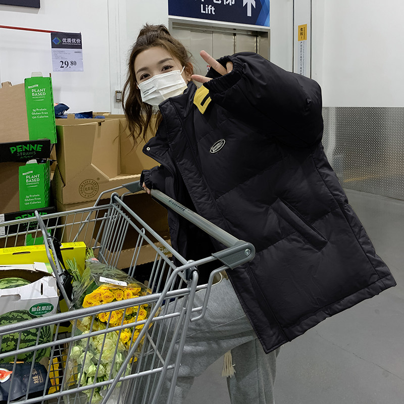 大货已出！新款韩系简约拼色连帽面包服外套9059-P145-控218，女装棉衣/棉服，浙宝125