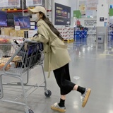 现货主推款！气质小个子设计感风衣英伦风短外套9010-P135-控188，女装风衣，浙宝125