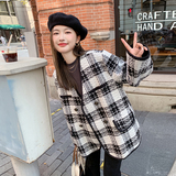 现货！数据!气质感小香风加厚格子外套9088-P155-控228，女装毛呢外套，浙宝125