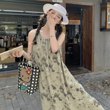 新款现货！数据好！复古夏季水墨画连衣裙9811-P115-控168，女装连衣裙，浙宝125