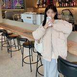 大货已出！跑量款韩版学院风灯芯绒夹克棉服外套9068-P125-控178，女装棉衣/棉服，浙宝125