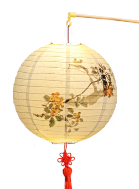 中秋节装饰纸灯笼儿童手提发光