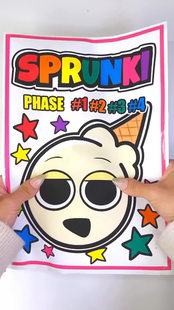 新款节奏盒子模组水母冰淇淋妹妹四阶段盲袋手工玩具DIY图纸材料