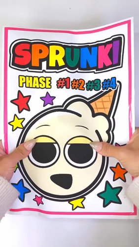 新款节奏盒子模组水母冰淇淋妹妹四阶段盲袋手工玩具DIY图纸材料