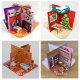 自制迷你立体书diy原木万圣节圣诞小屋 3D玩具 儿童手工折纸拼装