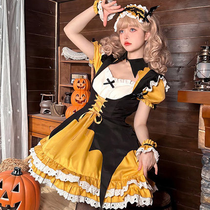 万圣节cosplay服南瓜服饰服装成人女装大人装扮可爱衣服配饰套装