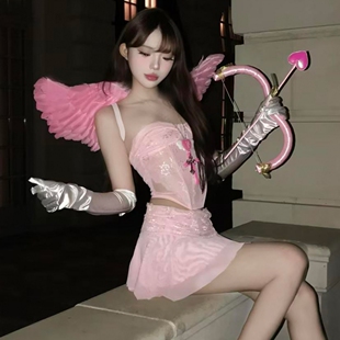 爱神丘比特cos弓箭万圣节服装成人服饰小天使恶魔创意装扮衣服