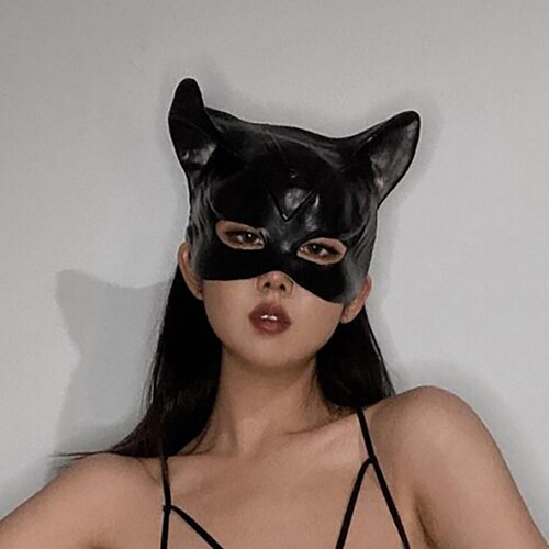 万圣节猫女面具成人cos装扮