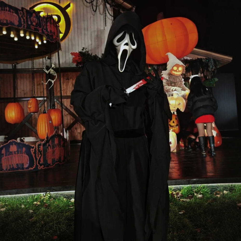 惊声尖叫万圣节服装cosplay成人男死神吓人装扮衣服恐怖角色扮演