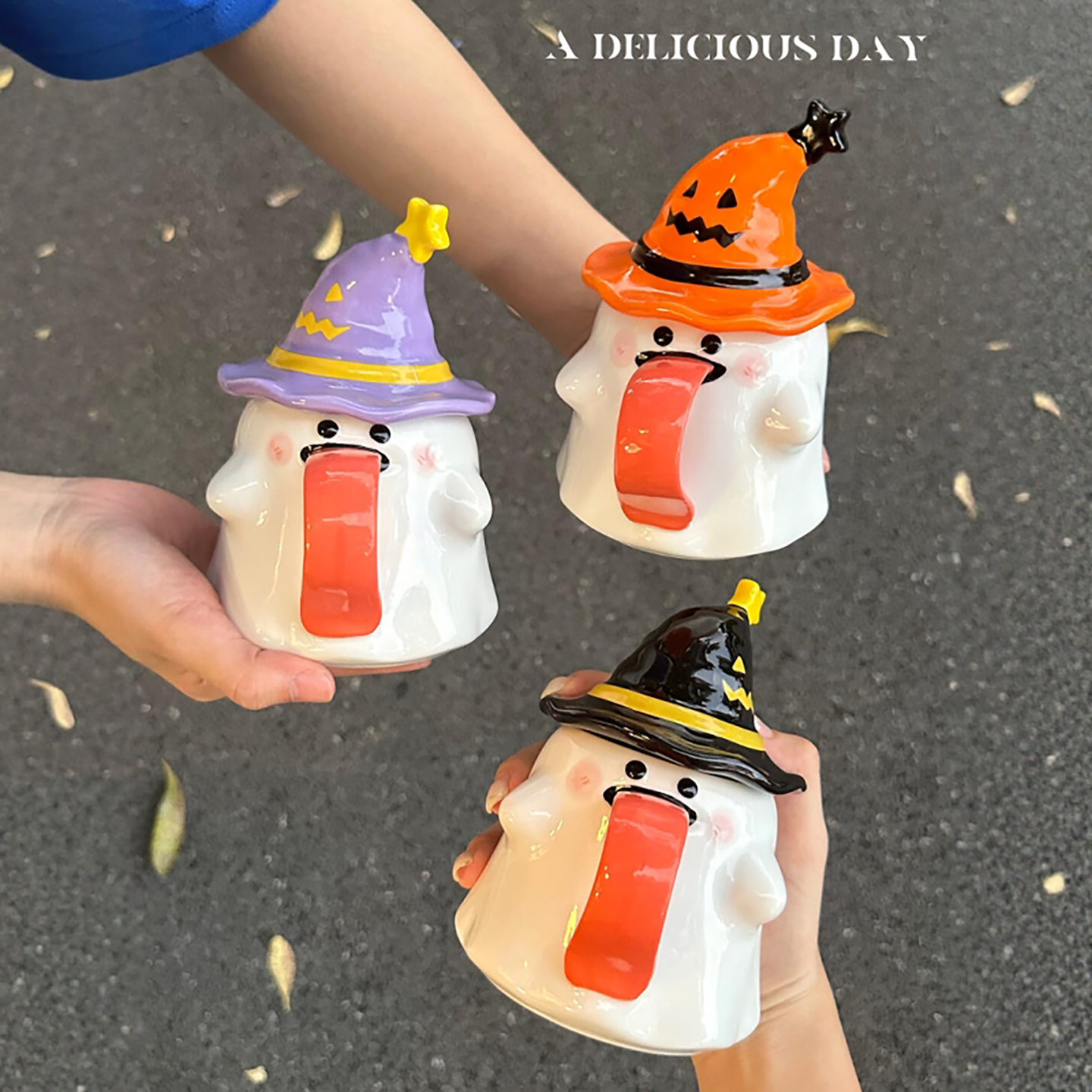 万圣节可爱小幽灵精灵陶瓷马克杯