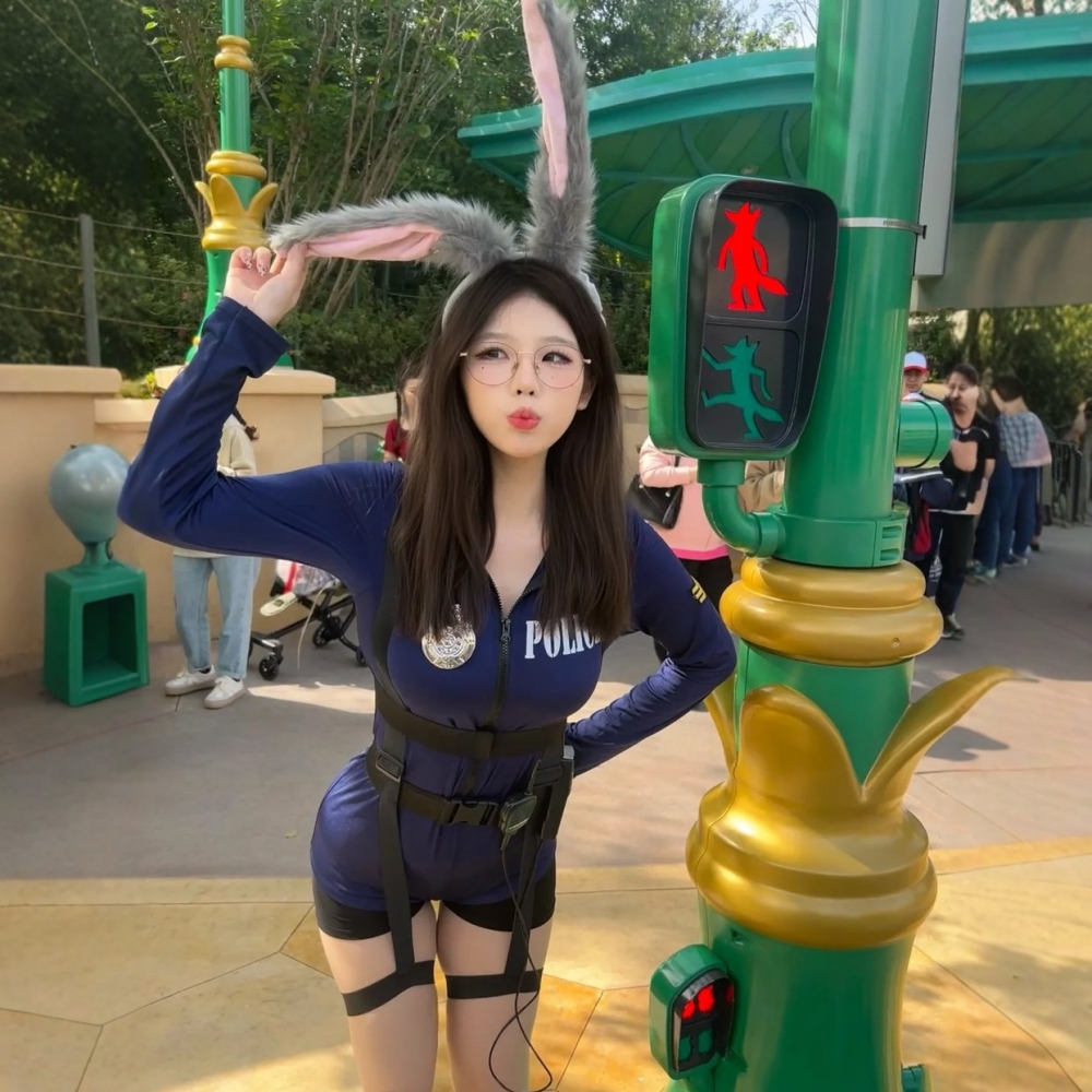朱迪兔子警官万圣节服装cos装扮衣服角色扮演成人女主播制服性感