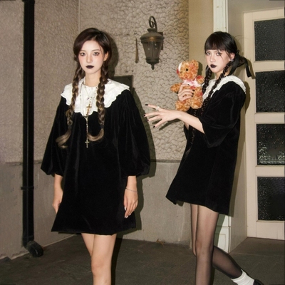 星期三亚当斯一家cosplay服同款衣服万圣节服装女装成人服饰裙子