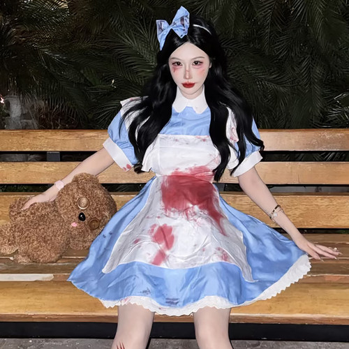 万圣节成人服装女仆装cos服爱丽丝梦幻仙境装扮衣服角色扮演服饰
