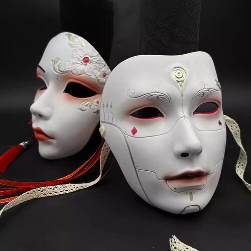 万圣节二次元京剧无相之王面具