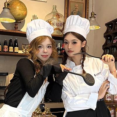 料理鼠王厨师帽万圣节cos装扮成人造型拍照道具蘑菇帽2025新款