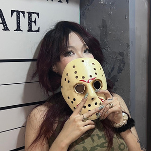 万圣节杰森面具cos曲棍球冰球恐怖法老表演头套女士全脸吓人装扮