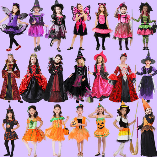 万圣节女童服装女巫吸血鬼服