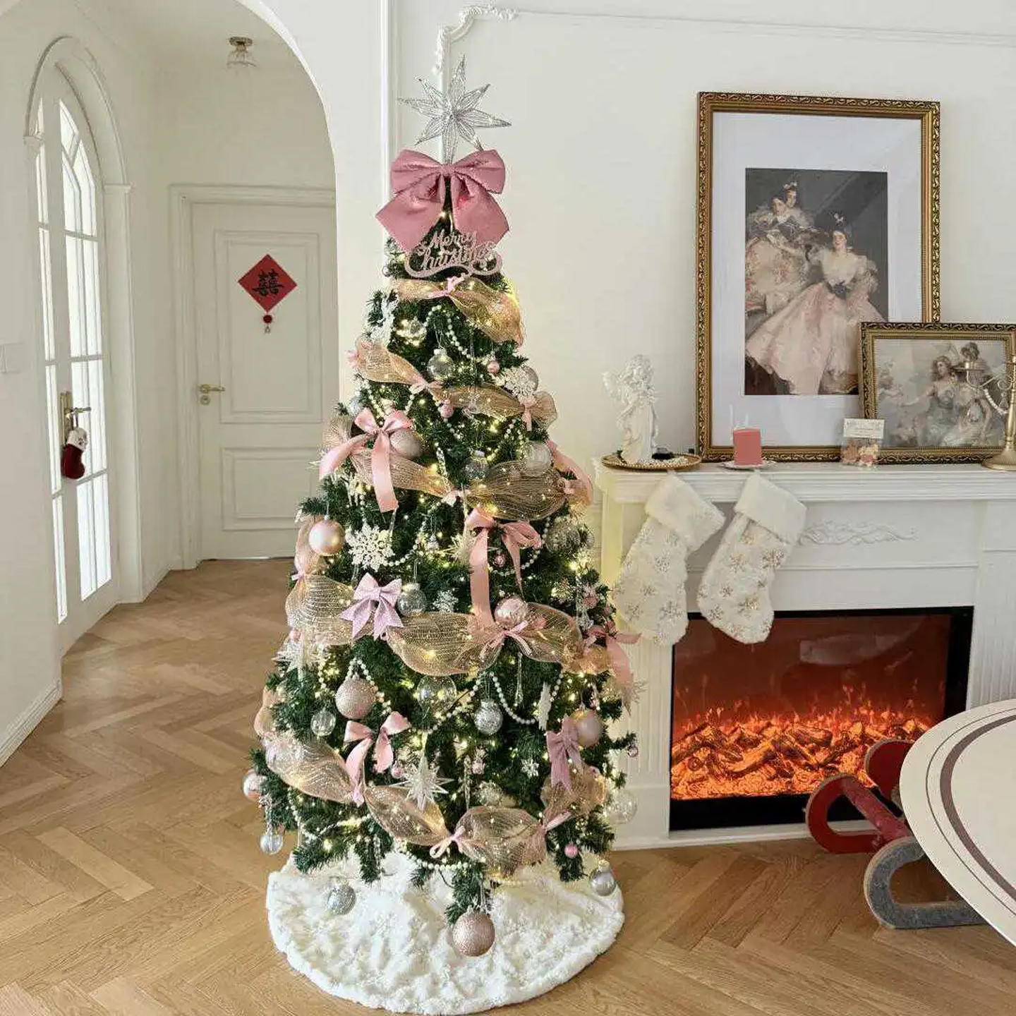 圣诞节装饰品氛围布置场景圣诞树2025新款客厅摆件高级感落地家用