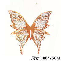 Angel fairy wing prop Butterfly Halloween back decoration Cosplay green adult Flower Fairy decoration Dress large size thumbnail 2