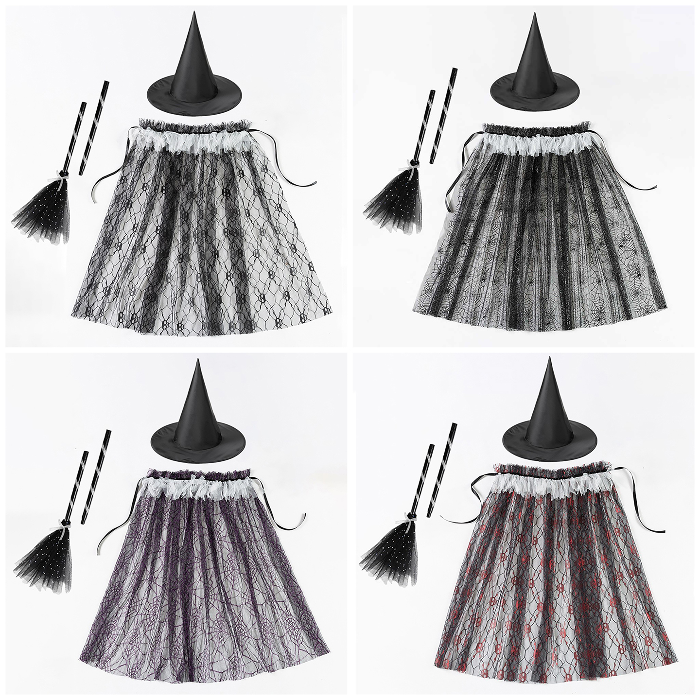 万圣节儿童女巫魔法斗篷衣服套装