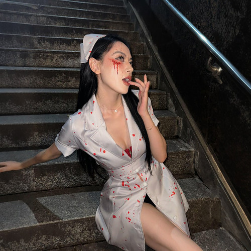 寂静岭护士cos服万圣节服装女装服饰装扮衣服角色扮演穿搭搞怪