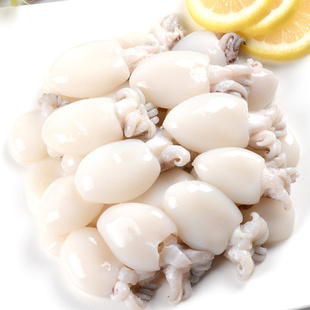 墨鱼仔鲜活冷冻鲜冻新鲜海鲜墨鱼目鱼乌贼小墨鱼仔酒店饭店商用