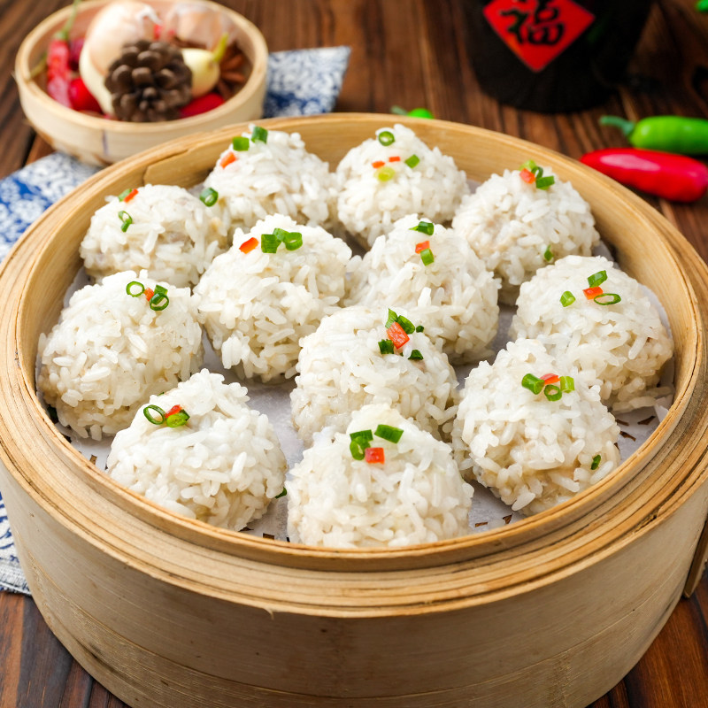 珍珠藕丸糯米肉丸酒店饭店餐饮家宴特色半成品美食私房菜冷冻食材