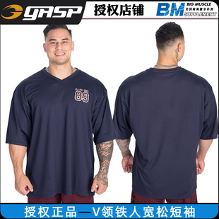 原装进口GASP盖世璞V-Neck Iron Tee铁人V领宽松透气网眼运动短袖