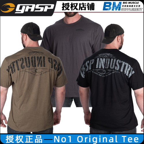 GASP盖世璞No1 Original Tee泵铁人宽松始源印花运动短袖健身训练