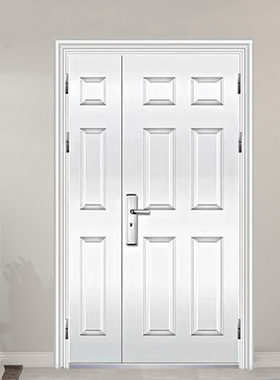 高镍纯304加厚不锈钢子母门单开门不锈钢防盗门现货进户门可定制