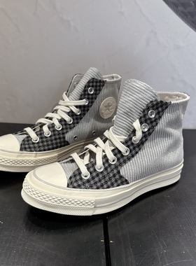 正品匡威1970s灯芯绒毛呢拼接高帮男女帆布鞋 172494C 172495c