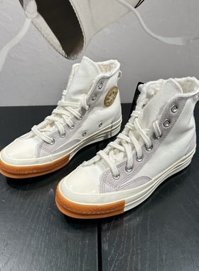 Converse匡威正品1970帆布加绒保暖男女冬款高帮休闲鞋 A04409