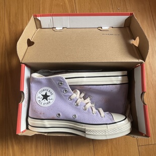 瑕疵特价Converse匡威1970s男女情侣休闲鞋香芋紫高帮167862