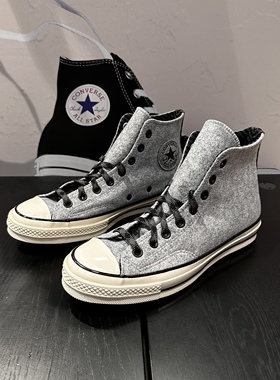 瑕疵特价Converse匡威正品1970高帮毛呢面料男女情侣休闲鞋A04285