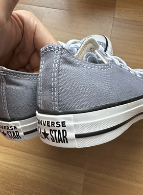 微瑕疵Converse匡威正品all star灰色低帮帆布 A02802