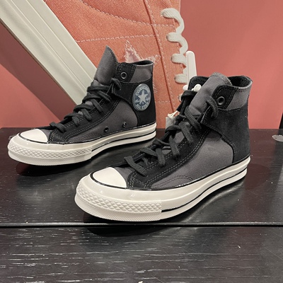 匡威莱特1970黑色拼接高帮