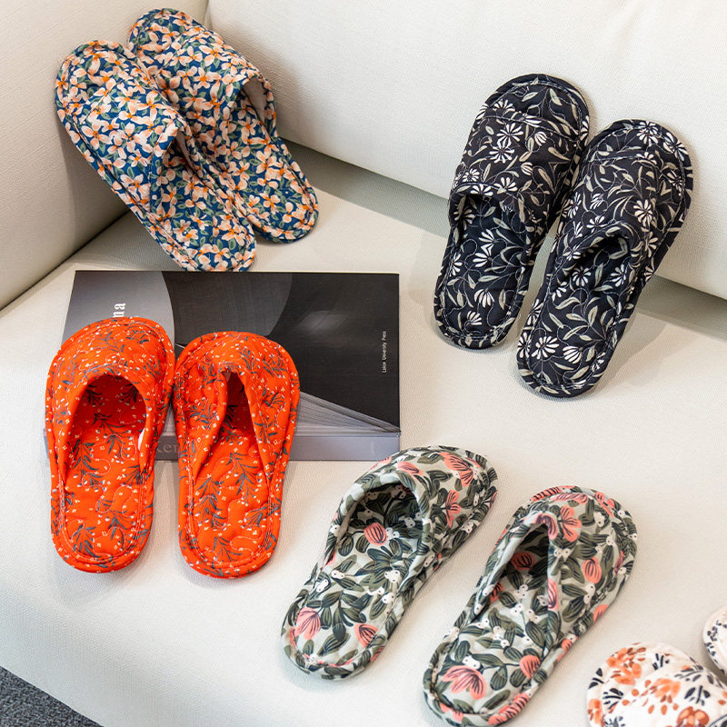 室内木地板一字型静音拖鞋