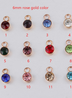 diy镜面生辰石义乌小吊坠