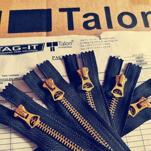 TALON 泰龙/泰隆拉链 复古黄白铜 5#号 8#号10#号 拉链 闭尾 开尾