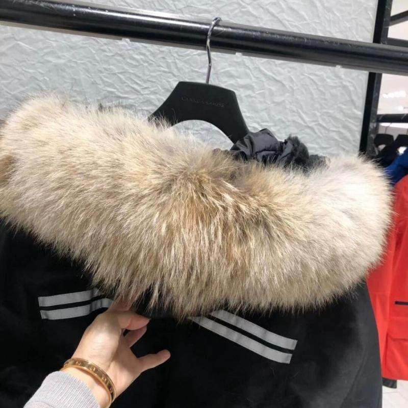 定制大鹅狼毛领子单卖羽绒服帽条毛领