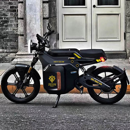 小牛sqi车贴个性涂装装饰改装高达ZEON 电动车贴纸反光防水创意贴