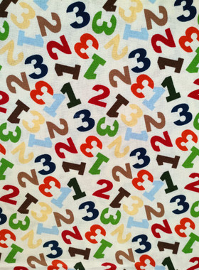 卡通纯棉平纹布数字全棉布料手工DIY拼布外贸尾单处理裙装床品