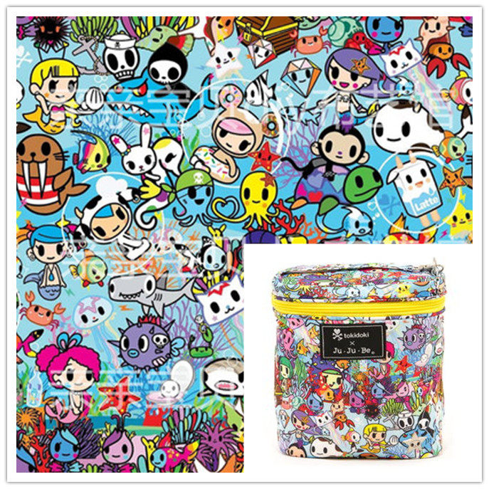 Underwater World manual DIY Patchwork Bag Fabric Polyester canvas unicorn Cartoon Fabric artin the Home Fabric , Cloth/Fabric/Manual diy Cloth fabric  category - from Buy2taobao.com to provide professional Taobao agent buy service