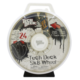 经典 世嘉Tech WHEEL SK8 手指滑板手提双层圆形收纳盒配件箱 Deck