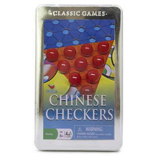 Cardinal CHINESE CHECKERS中国跳棋桌面游戏儿童益智桌游铁盒装