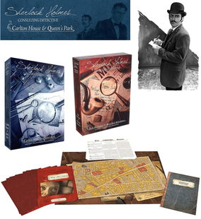 欧美Sherlock Holmes Game福尔摩斯侦探策略逻辑推理棋牌桌面游戏