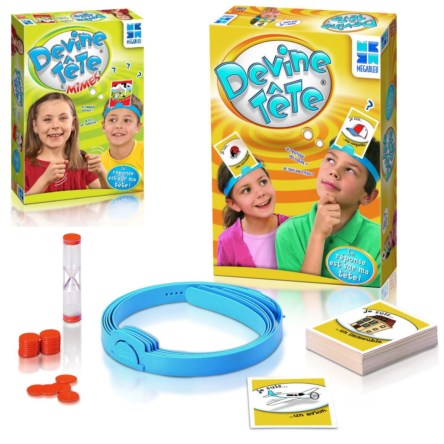 megableu devine tete卡牌桌游玩具竞猜猜我是谁儿童多人互动游戏