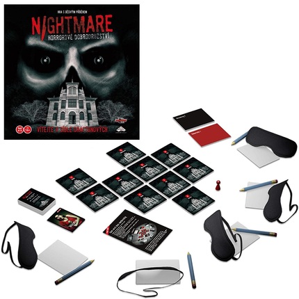 Nightmare horro 噩梦之午夜凶铃逻辑游戏成人休闲桌游卡牌捷克语